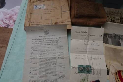 Set of WW2 Medals awarded to 108183 C.V. Smith and Lots of War Memorabilia Included