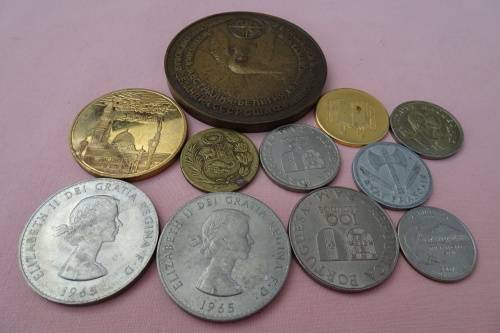 Lot of International Coins and Medallions (Bid for the Lot)