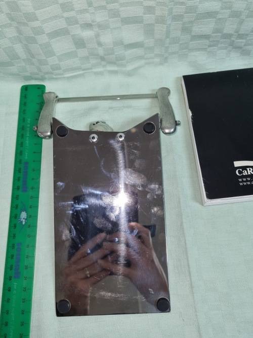 Very Interesting Carrol Boyes  Stainless Note Pad Holder in Excellent Condition  -