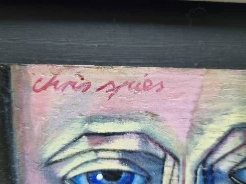 Stunning Oil on Board with Beautiful frame - Chris Spies - Contemporary Art