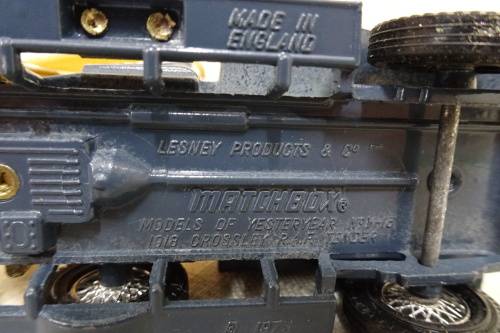 Matchbox -"Models of Yesteryear - 1918 Crossley RAF Tender- Made In England