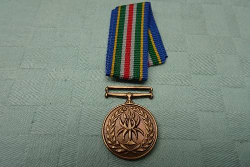 Six South African Police Service Reconciliation and Amalgamation Miniature Medals. BIDDING PER PIECE