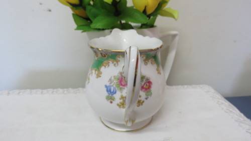 Pretty Vintage Shelley Fine Bone China Footed Creamer #13290. Made in England.