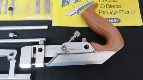 Stanley 10 Blade Plough Plane 13-052 With All Parts and Assembley and Operating Instructions