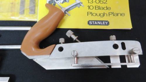 Stanley 10 Blade Plough Plane 13-052 With All Parts and Assembley and Operating Instructions