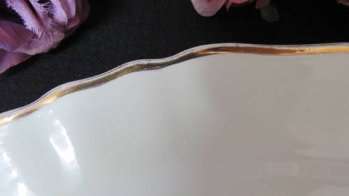 Awesome Vintage Sol JandG Meakin Rose Serving Platter With Green Border. Made in England.