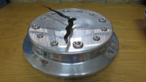 Awesome Modern Carrol Boyes Aluminium Round Wall Clock With Second Hand In Working Order