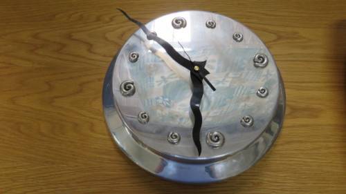Awesome Modern Carrol Boyes Aluminium Round Wall Clock With Second Hand In Working Order