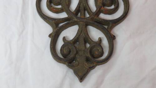 Beautiful Vintage Cast Iron Cross 51 x 33 cm