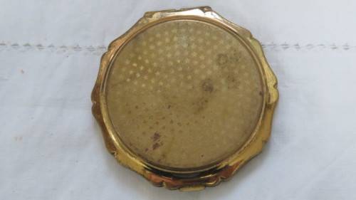 Beautiful Rare Collectible 1950s Stratton Powder Compact With Ballerina D: 8,5 cm