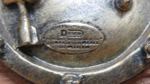 Interesting Vintage Mounted Desco MkV United States Navy Deep Sea Diving Helmet Paperweight H: 14 cm