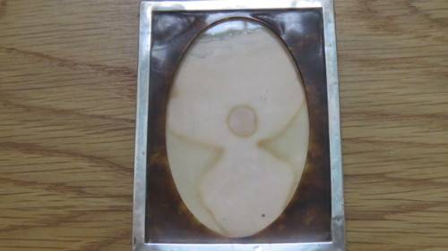 Gorgeous Vintage Hallmarked Sterling Silver/Tortoise Shell Picture Photo Frame 65.6g See Description