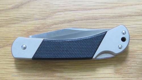 Superb Kershaw Black Gulch #3120 Officer Ranch Pocket Knife With Leather Pouch L: 10,5 cm