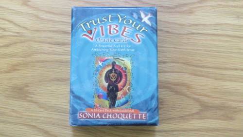 Boxed 52-Card Deck With Guidebook `Trust Your Vibes` Oracle Cards by Sonia Choquette