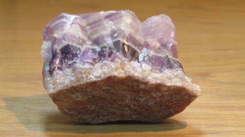 Light Purple Ladder-Like Flourite With Quartz, Calcite, Mixed Mineral Raw Crystal 5 x 6 x 4,5 cm