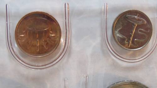 Singapore and Malaysia Uncirculated Coin and Stamp Set in Plastic Wallet Details in Description