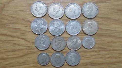 Collection of Fifteen International Coins Details in Description
