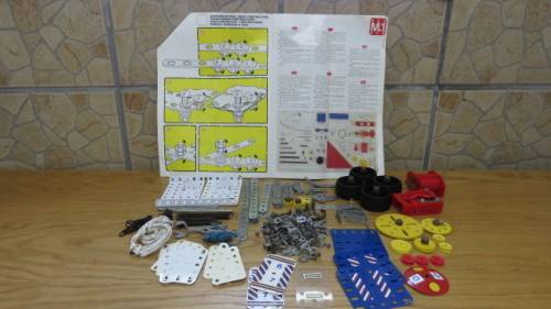 Two Vintage Meccano Sets (M1, A) With Instructions in Original Metal Cases Details in Description