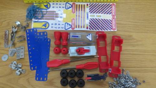 Two Vintage Meccano Sets (M1, A) With Instructions in Original Metal Cases Details in Description