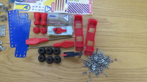 Two Vintage Meccano Sets (M1, A) With Instructions in Original Metal Cases Details in Description