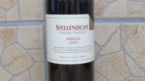 Sealed 750ml Bottle of Stellenzicht Golden Triangle 2005 Shiraz