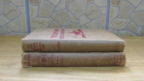 Two Vintage `The Lone Ranger` Hard Cover Books by Fran Striker Details in Description