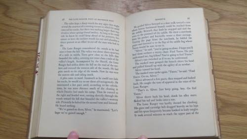 Two Vintage `The Lone Ranger` Hard Cover Books by Fran Striker Details in Description