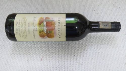 Sealed 750ml Bottle of Libertas 2001 Cabernet Sauvignon