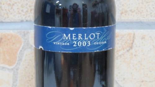Sealed 750ml Bottle of Drostdy-Hof 2003 Merlot