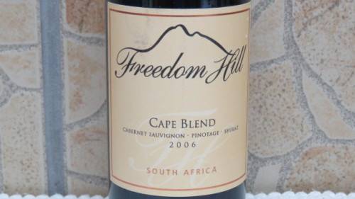Sealed 750ml Bottle of Freedom Hill 2006 Cape Blend Cabernet Sauvignon Pinotage Shiraz