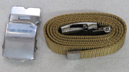 SADF Step Out Uniform Trouser Belt and Buckle With Spare Buckle L: 102 cm