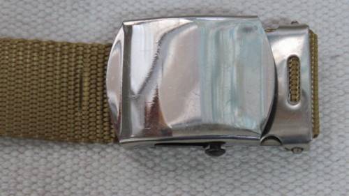 SADF Step Out Uniform Trouser Belt and Buckle With Spare Buckle L: 102 cm