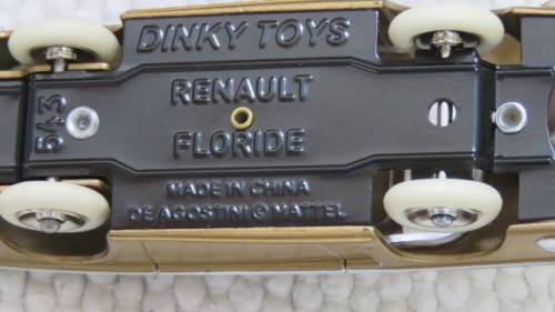 Superb Boxed DeAgostini Mattel Dinky Toys Renault `Floride` #543 Scale 1:43 L: 10 cm