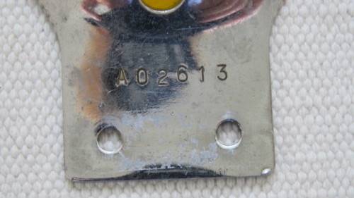 Wonderful Vintage Chrome Afrikaans Suid-Afrika AA Badge No. AO 2613 14 x 9,5 cm