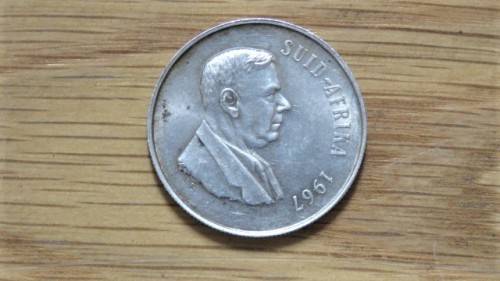 Republic of South Africa Silver 1967 One Rand Coin 15.0 g