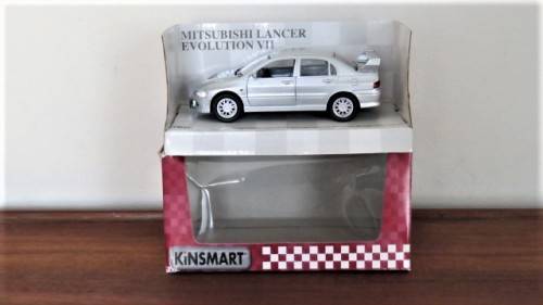 Boxed Kinsmart Die Cast Mitsubishi Lancer Evolution VII With Pull Back Action #KT5052 1:36 13 cm
