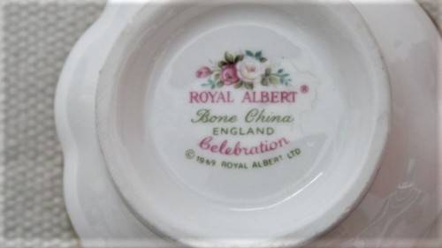 Stunning Vintage Royal Albert Bone China `Celebration` Trio