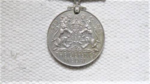 United Kingdom World War II Defence Medal Unnamed