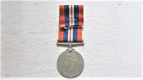 United Kingdom World War II 1939-1945 War Medal Unnamed