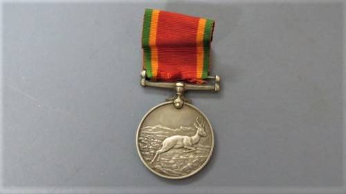 Four WW II Silver Africa Service Medals Issued to Various People Details in Description 136.9 g