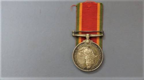 Four WW II Silver Africa Service Medals Issued to Various People Details in Description 136.9 g