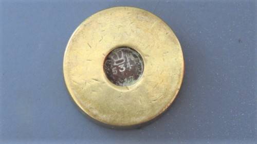 Fabulous Vintage Brass Pancake Weights W&T Avery Set of Four