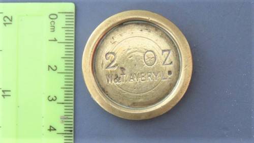 Fabulous Vintage Brass Pancake Weights W&T Avery Set of Four