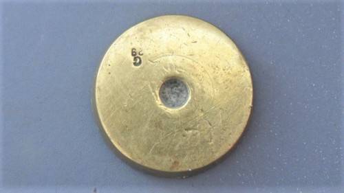 Fabulous Vintage Brass Pancake Weights W&T Avery Set of Four