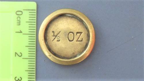 Fabulous Vintage Brass Pancake Weights W&T Avery Set of Four