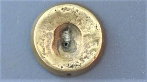 Fabulous Vintage Brass Pancake Weights W&T Avery Set of Four