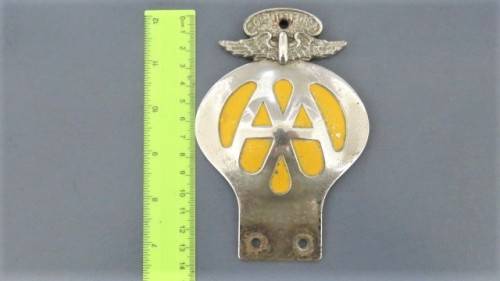 Vintage Metal South Africa/Suid Afrika Automobile Association (AA) Car Badge B70764 137 x 95 mm