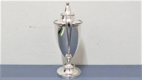 Vintage Sterling Silver #6882 Tall Sugar Bowl With Hinged Lid On Stand 135 x 55 mm 116 g