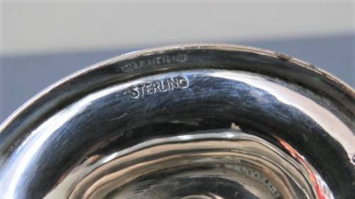 Vintage Sterling Silver #6882 Tall Sugar Bowl With Hinged Lid On Stand 135 x 55 mm 116 g