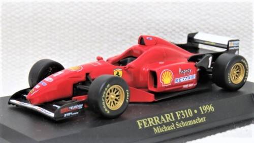 Die Cast Ferrari F310 - 1996 Michael Schumacher No Hard Plastic Cover Made in China 1:43 L: 115 mm